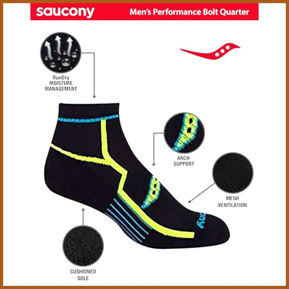 Performance Quarter Socks With Arch Support And M… - image 4